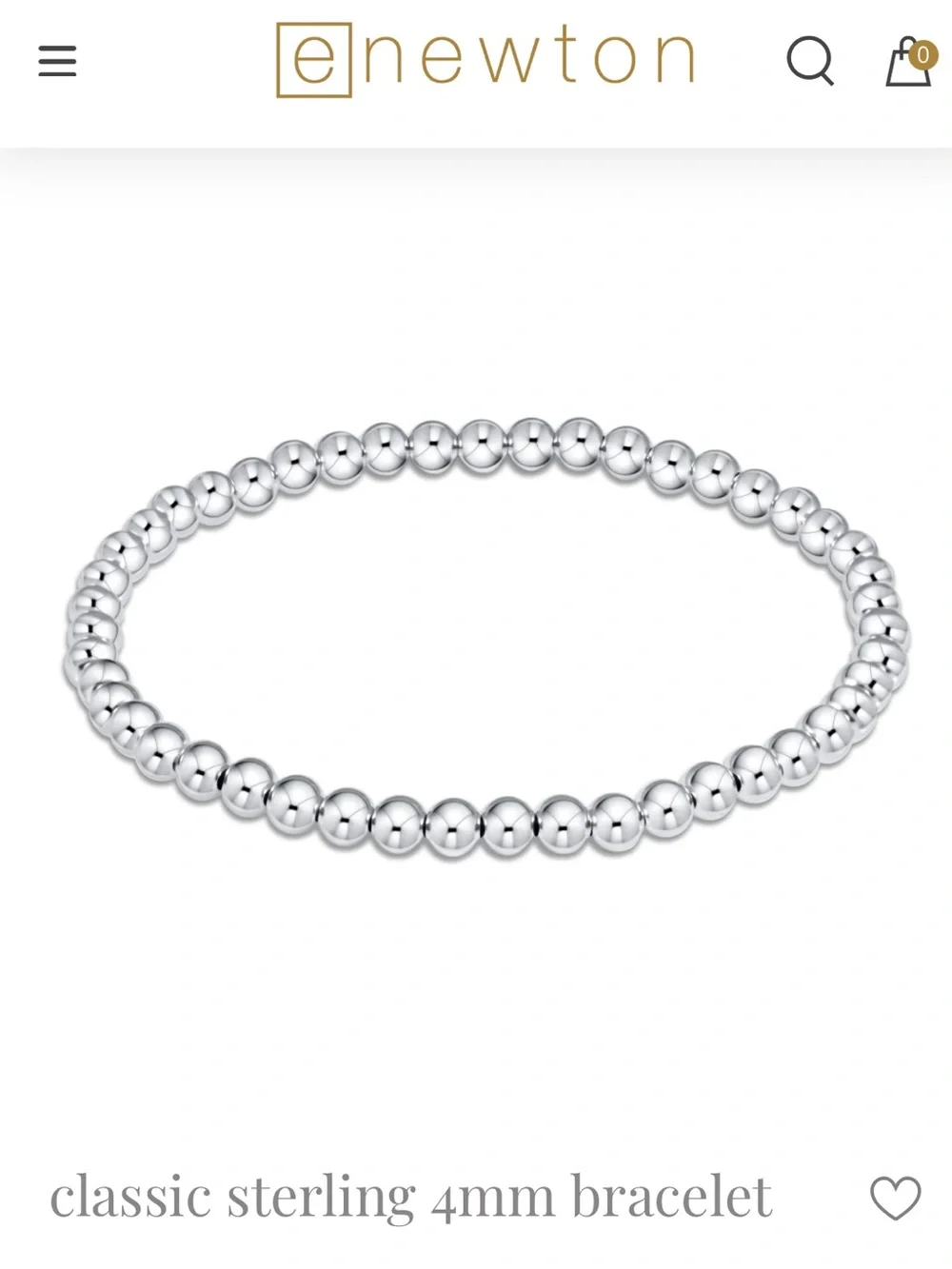 enewton 4 mm Sterling Bead Bracelet in Silver